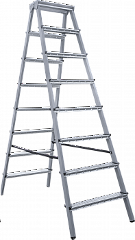 Стремянка стальная двухсторонняя NV1160 артикул 1160208