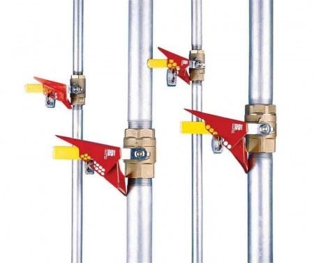 Блокиратор шарового вентиля угловой