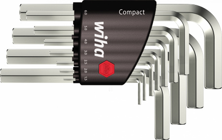 Набор ключей Wiha Compact Шестигранник, 9 предметов короткие