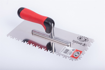 Кельма зучатая "СНЕЖИНКА", рукоятка двухкомпонентная, толщина полотна 0,7мм, размер 280х130мм