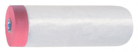 Пленка укрывная с малярной лентой красная Storch