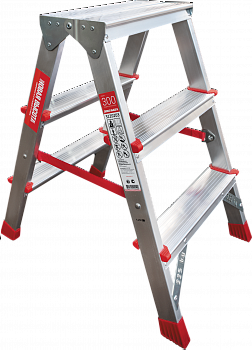Профессиональная двухсторонняя алюминиевая стремянка NV3120 артикул 3120203