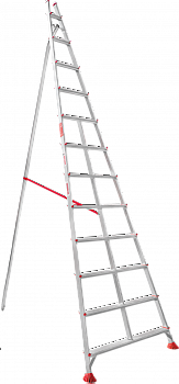 Профессиональная алюминиевая садовая стремянка NV3191 артикул 3191112