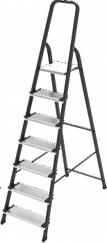 Стремянка стальная с алюминиевыми ступенями 130 мм NV2137 артикул 2137107