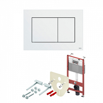 TECE  Комплект TECEbase 2.0 для установки подвесного унитаза с панелью смыва TECEnow панель смыва белая глянцевая  K447400