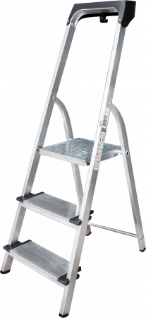 Стремянка алюминиевая со ступенями 130 мм и органайзером NV1118 артикул 1118103