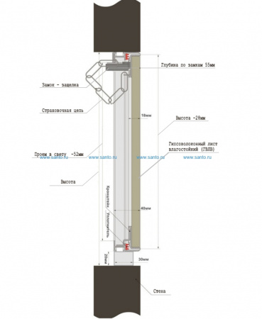 Люк под плитку Лючки.рф АлюЛайт 50-40
