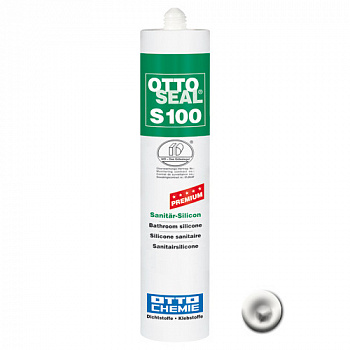 Профессиональный универсальный силиконовый герметик OTTOSEAL S100 PREMIUM С116 (белоснежный), 300мл
