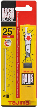 Лезвия, LСB-65, 25 мм для ножей  LC-650 /10 шт. в футляре TAJIMA LCB65C/Y1