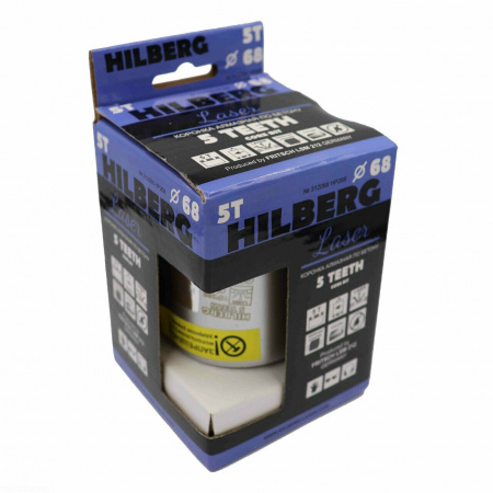 Коронка алмазная по бетону 68 мм Hilberg Laser Five Teeth HP268
