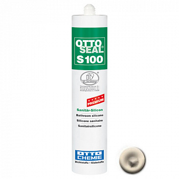Профессиональный универсальный силиконовый герметик OTTOSEAL S100 PREMIUM С55 (природный), 300мл