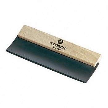 Шпатель резиновый, рукоятка из твёрдых пород дерева, размер полотна 300мм STORCH Gummi-Flachenspachtel
