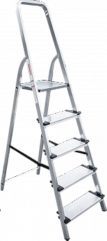 Стремянка алюминиевая со ступенями 130 мм NV1117 артикул 1117105