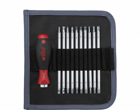 Отвертка Wiha с набором сменных жал SYSTEM 6 в сумке-скатке