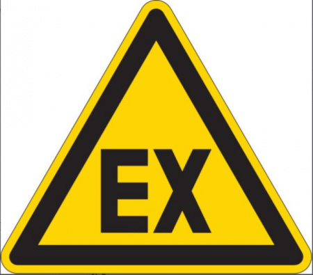 Предупреждающий знак безопасности Взрывоопасная атмосфера(ЕХ)