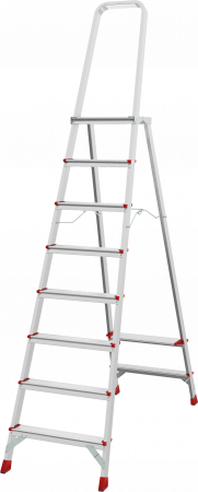 Профессиональная алюминиевая стремянка с площадкой 350×260 мм NV 3130 артикул 3130108