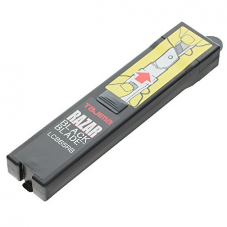 Лезвия TAJIMA RAZAR BLACK, 25 мм, обламывающиеся , 10 шт. в футляре CB65RBC/K1