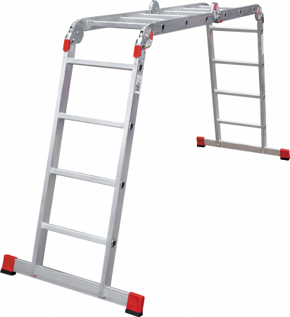 Профессиональная алюминиевая лестница-трансформер, ширина 400 мм NV3320