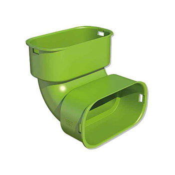 Blizzard Lufttechnik  Отвод 90° вертикальный 50x100 мм ПП  630923