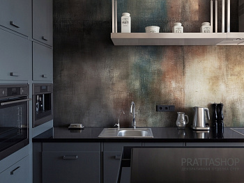 Кухонный фартук в стиле лофт-винтаж