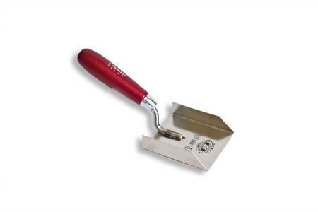 Кельма штукатурная для внутрених углов, рукоятка двухкомпонентная, толщина полотна 0,8мм, размер 80х90мм