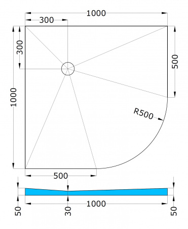 RPG Поддон скругленный
