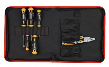 Набор отверток Ergonic SL, PH, PZ с пассатижами 180 мм FELO 400 966 04