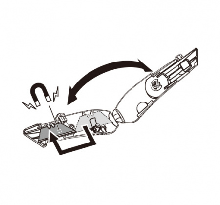 Нож TAJIMA трапезоидный V-REX с убирающимся лезвием +3 лезвия VR103D