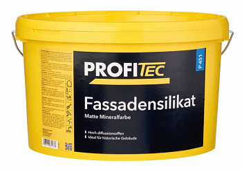 Краска PROFI Tec P451  weiss Fassadensilikat,  5 л