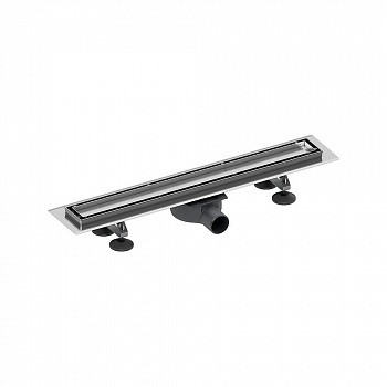 Комплект TECE TECElinus для монтажа дренажного канала 2 в 1 с основой для плитки tile и матовой решеткой steel 700 мм 15103070