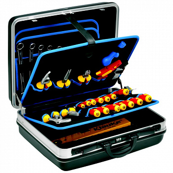 KL870BL Набор из 33 профессиональных монтажных инструментов KLAUKE в инструментальном чемодане