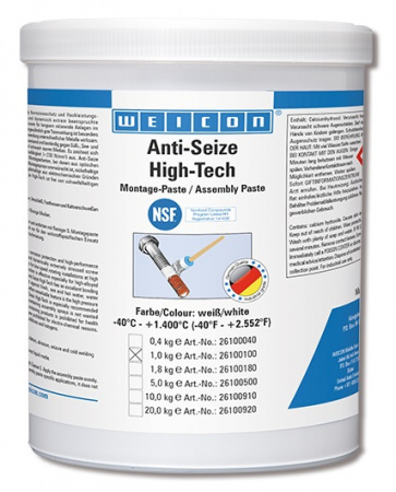 Антикоррозионная монтажная паста Anti-Seize High-Tech WEICON wcn26100100