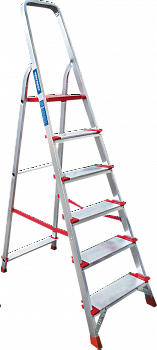 Профессиональная алюминиевая стремянка со ступенями 130 мм NV 3117 артикул 3117106