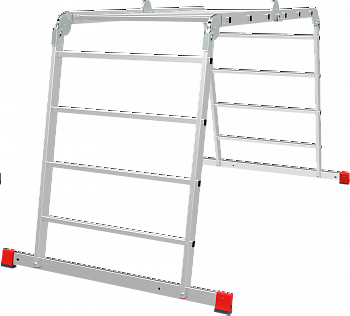 Профессиональная алюминиевая лестница-трансформер, ширина 800 мм NV3323 артикул 3323234