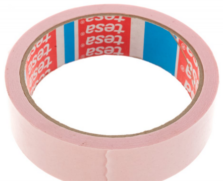 Лента малярная двухсторонняя ПВХ УФ 6нед 25м:25мм Tesa