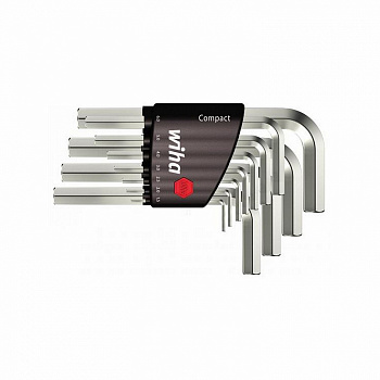 Набор ключей Wiha Compact Шестигранник, 11 предметов короткие