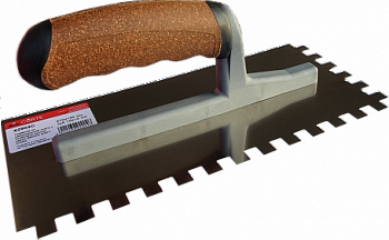 Гребёнка нержавеющая, пробковая ручка BRAVO SOFT CORK 13x27,зуб 6x6 CORTE