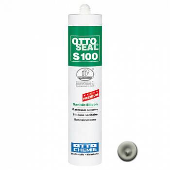 Профессиональный универсальный силиконовый герметик OTTOSEAL S100 PREMIUM С501 (светло-серый №21), 300мл