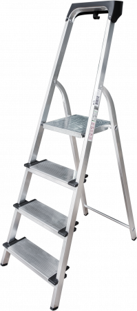 Стремянка алюминиевая со ступенями 130 мм и органайзером NV1118 артикул 1118104