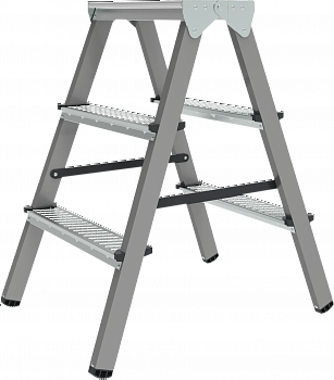 Стремянка стальная двухсторонняя NV1160 артикул 1160203