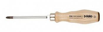 Отвертка с деревянной рукояткой ударная PZ 2Х100 FELO 33620390