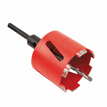 Алмазная коронка Diam Сверло Сух. 72 (бетон) (подразетник(полный комплект коронка+ хвостовик+ центр.сверло))