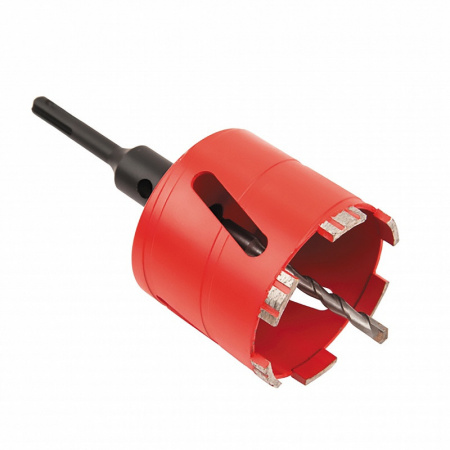 Алмазная коронка Diam Сверло Сух. 72 (бетон) (подразетник(полный комплект коронка+ хвостовик+ центр.сверло))