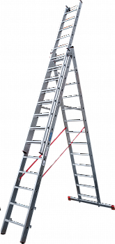 Индустриальная алюминиевая трехсекционная лестница NV5230 артикул 5230313