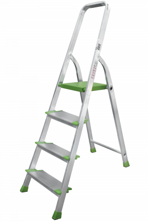 Стремянка алюминиевая со ступенями 130 мм NV2117 артикул 2117104