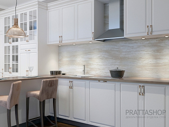 Кухонный фартук с эффектом натурального камня