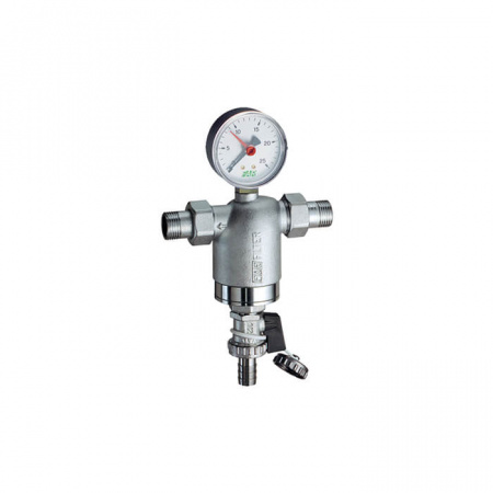 FAR  Фильтр с манометром, хромированный НР-НР 1" 100мкм  FA 3944 1100