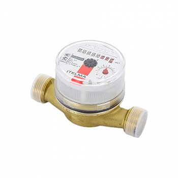 Itelma Счетчики воды Ду 20 ITELMA c импульсным выходом ГЕРКОН подключение Н 1 L=130 Для горячей воды WFW24.E130