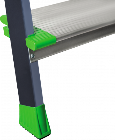 Стремянка стальная с алюминиевыми ступенями 130 мм и органайзером NV2138 артикул 2138105